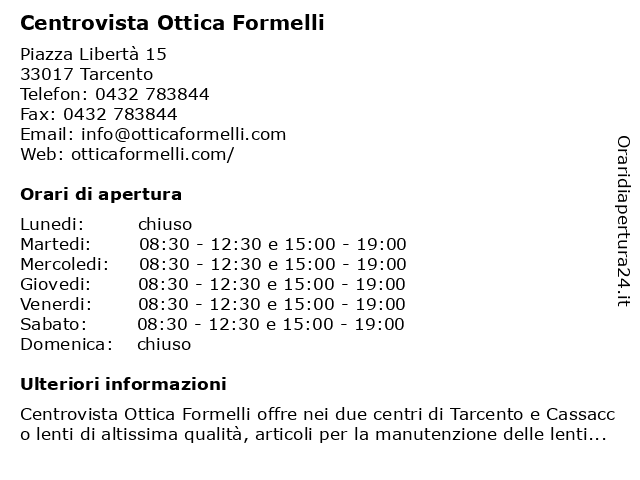 Centrovista formelli deals